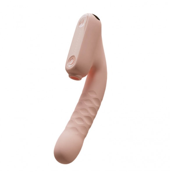 Qingnan - Suction Thrusting Heating Massage Wand (Chargeable - Pink) Qingnan - Suction Thrusting Heating Massage Wand (Chargeable - Pink)